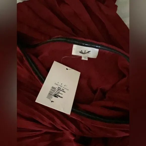 A.L.C. Strapless Pleated Dress size 2